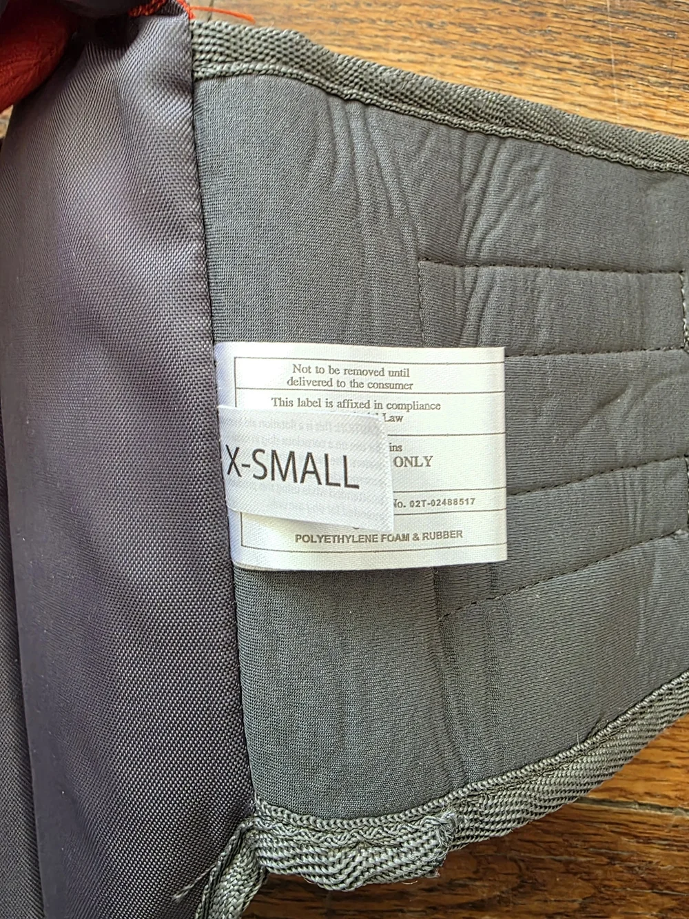 Red & Gray Xsmall Dog Life Jacket Quick Release Adjustable Straps